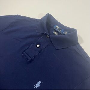 Polo Ralph Lauren Custom Slim Fit Navy Stretch Mesh Polo Small Shirt